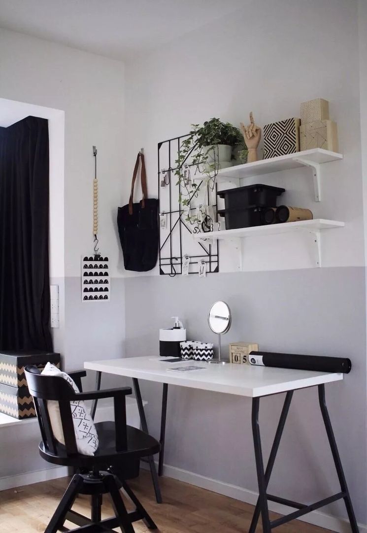 23张小户型简约书桌搭配设计，房间小可以参考装修效果图片_5