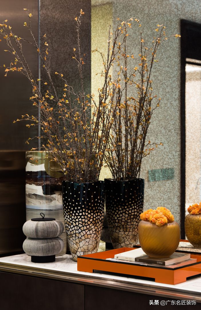 406m²轻奢风别墅，不一样的橙色，老板给豪宅也配上了“爱马仕”装修效果图片_18