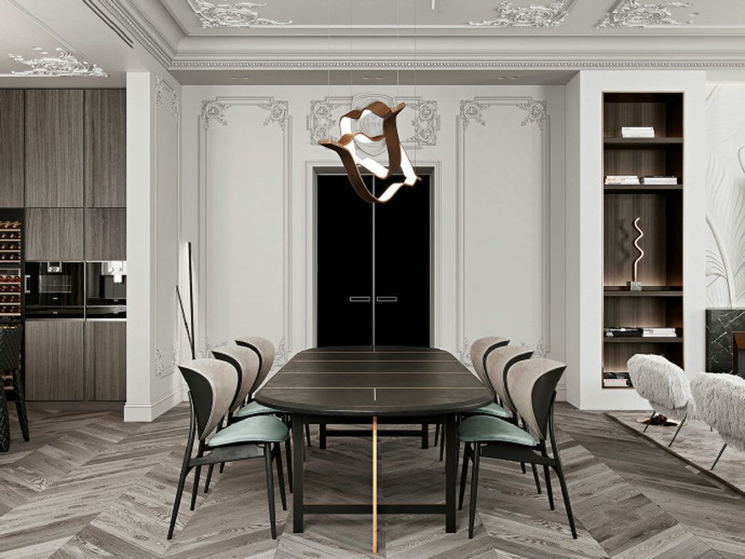 复古与现代并存的极致设计装修效果图片_6