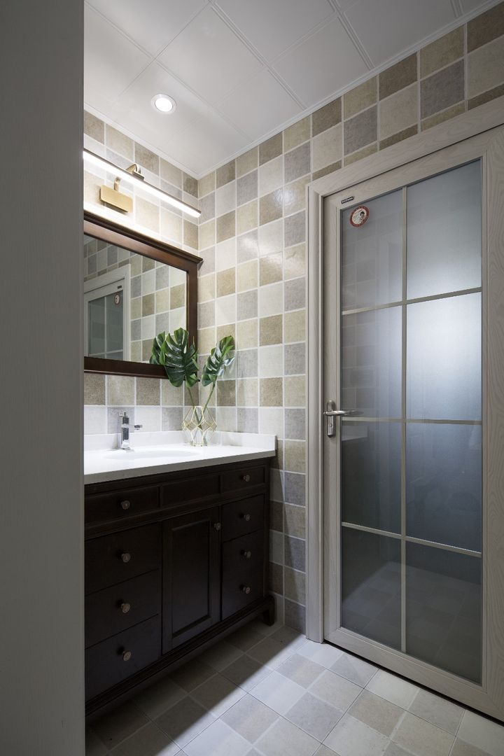 「家居设计」105m2现代美式，浪漫优雅，奢华端庄 | 自贡名筑设计装修效果图片_19