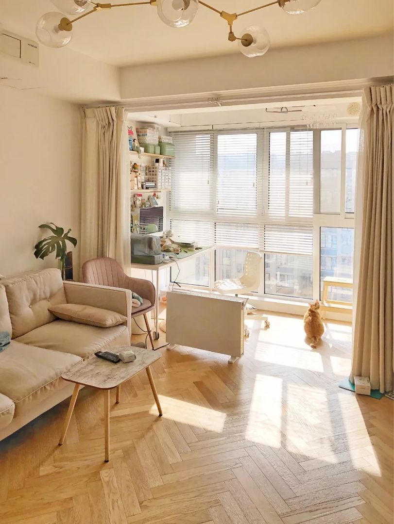 21张阳台纳入客厅设计，搭配好让客厅更加宽敞舒适装修效果图片_14