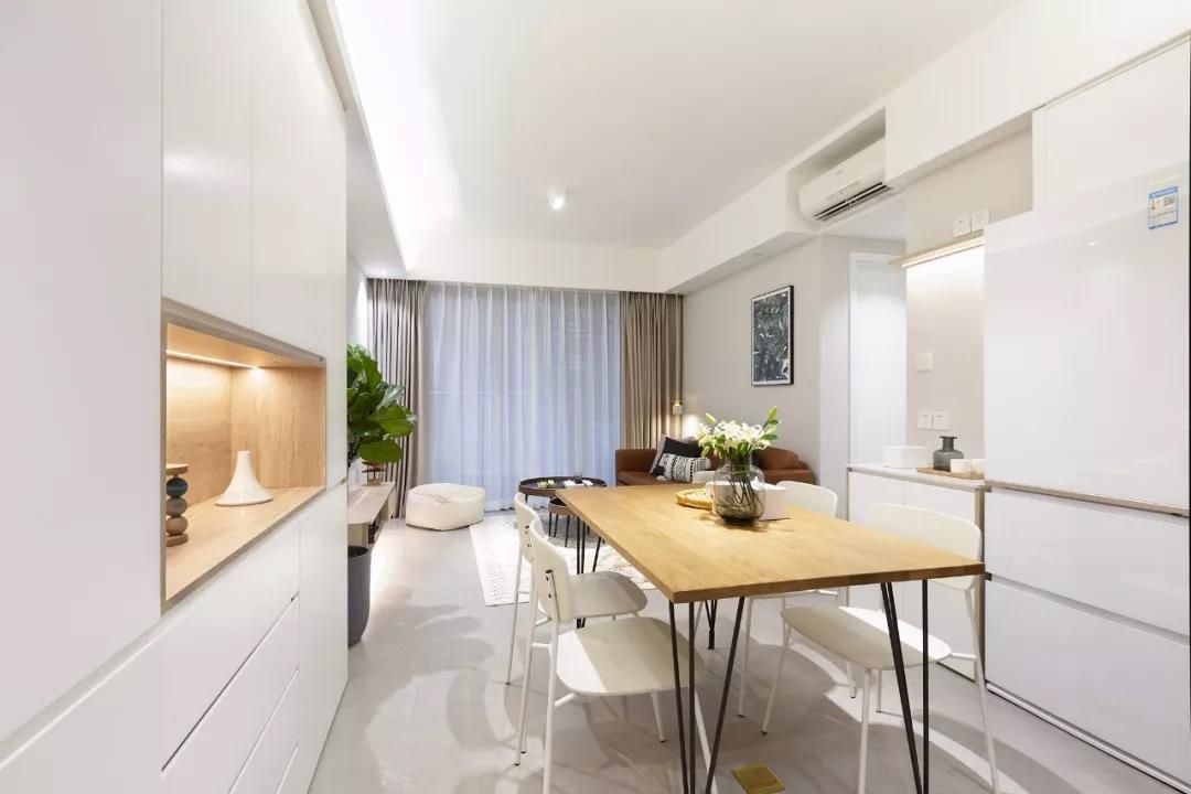 67㎡现代简约，紧凑两居室变身舒适自然空间，还能增加储物装修效果图片_5