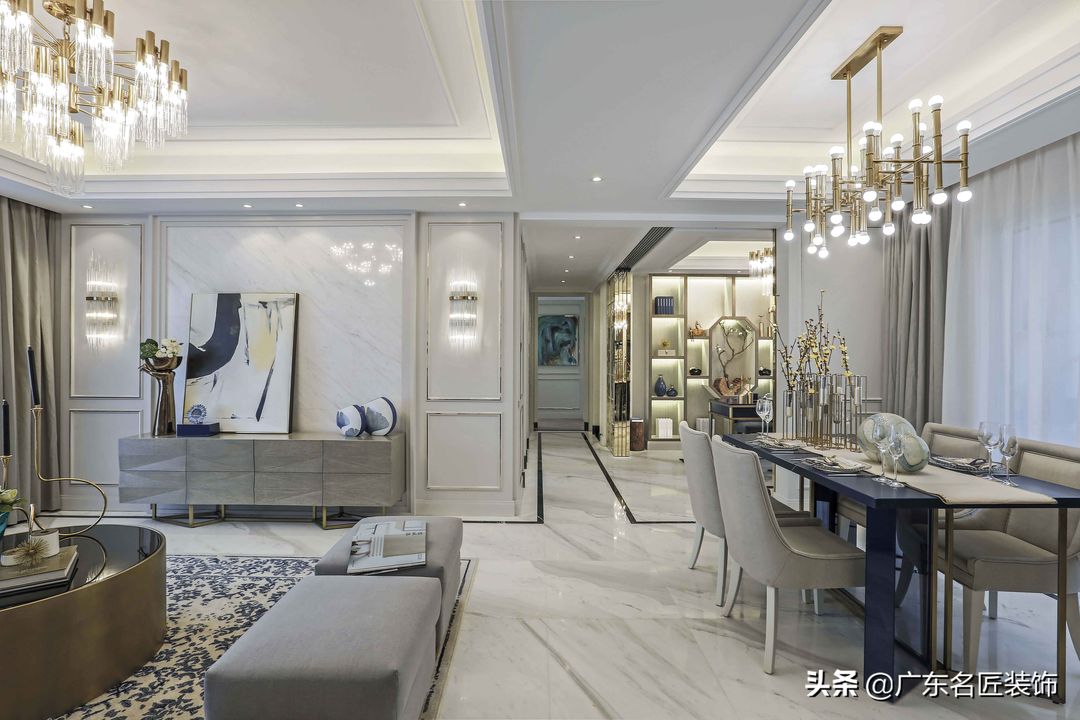 135m²欧式轻奢靓家，给你浪漫巴黎般的舒适生活装修效果图片_4