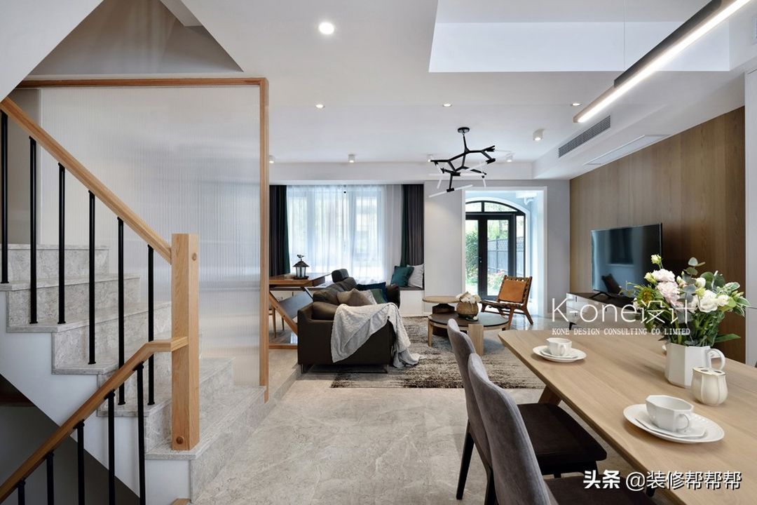 173㎡朴实的材质、简单的造型，勾勒心中梦田装修效果图片_3
