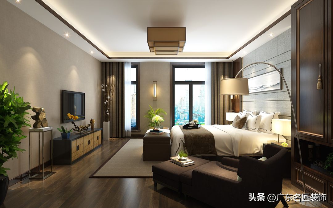129m²原木轻奢大宅，大气到让人尖叫装修效果图片_2
