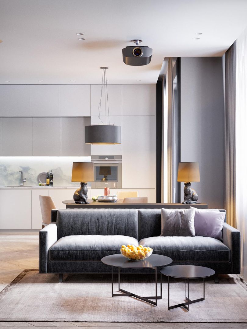 美式轻奢风格，高级灰+金色，打造居家新生活装修效果图片_1