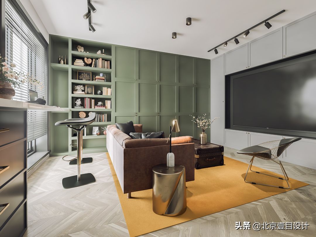 65㎡少见户型一居室改两居设计方案装修效果图片_1