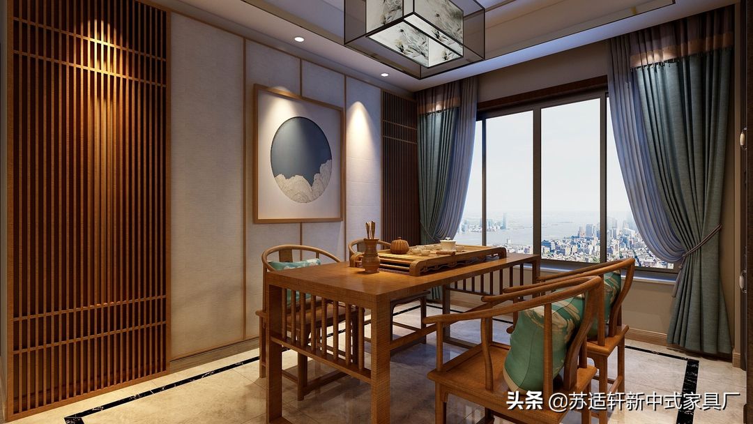 新中式风格客厅装修效果图装修效果图片_7