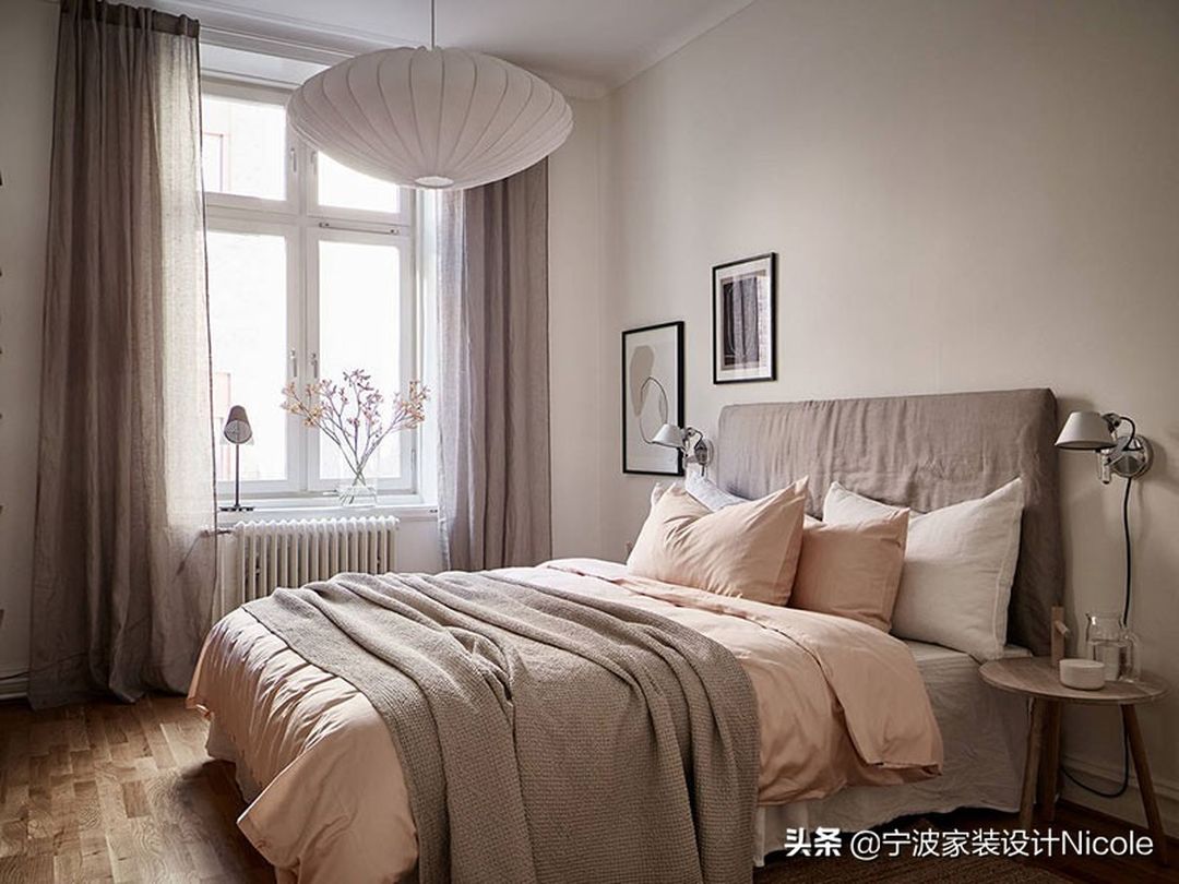 北欧莫兰迪色系的2室小户型公寓装修效果图片_12