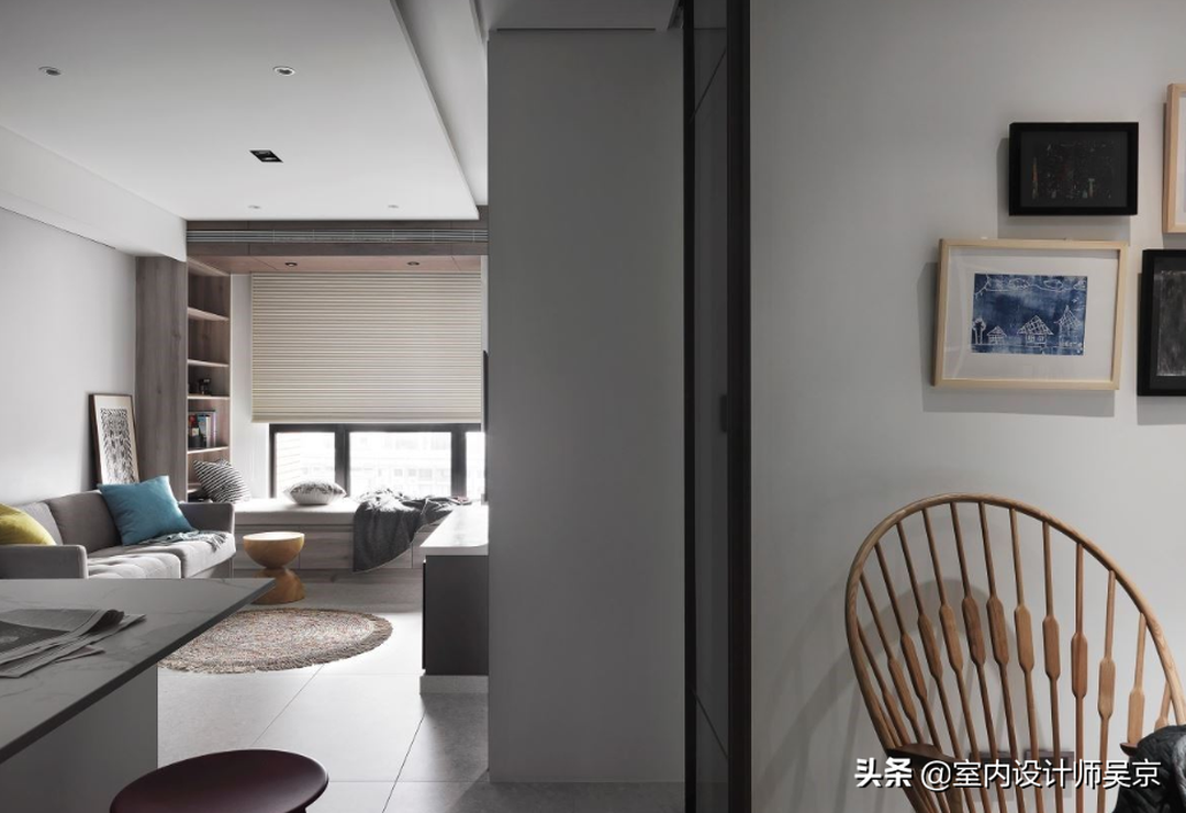 现代风单身小户型,空间里私藏旅行与生活的点滴装修效果图片_6