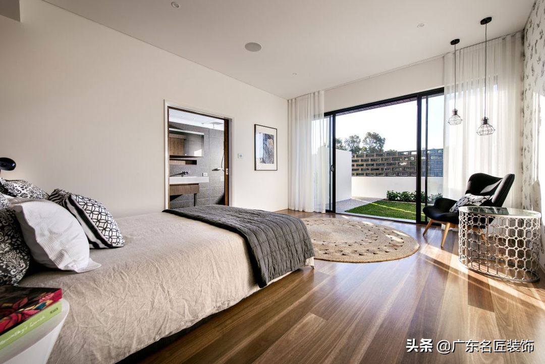 428m²清新北欧风格别墅，客厅与花园相连不能再美了装修效果图片_14