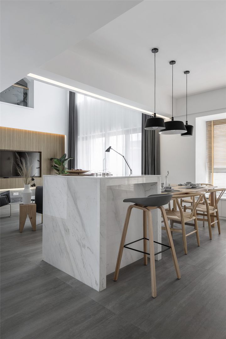 「家居设计」215㎡异形复式空间大改造「田·原」装修效果图片_28