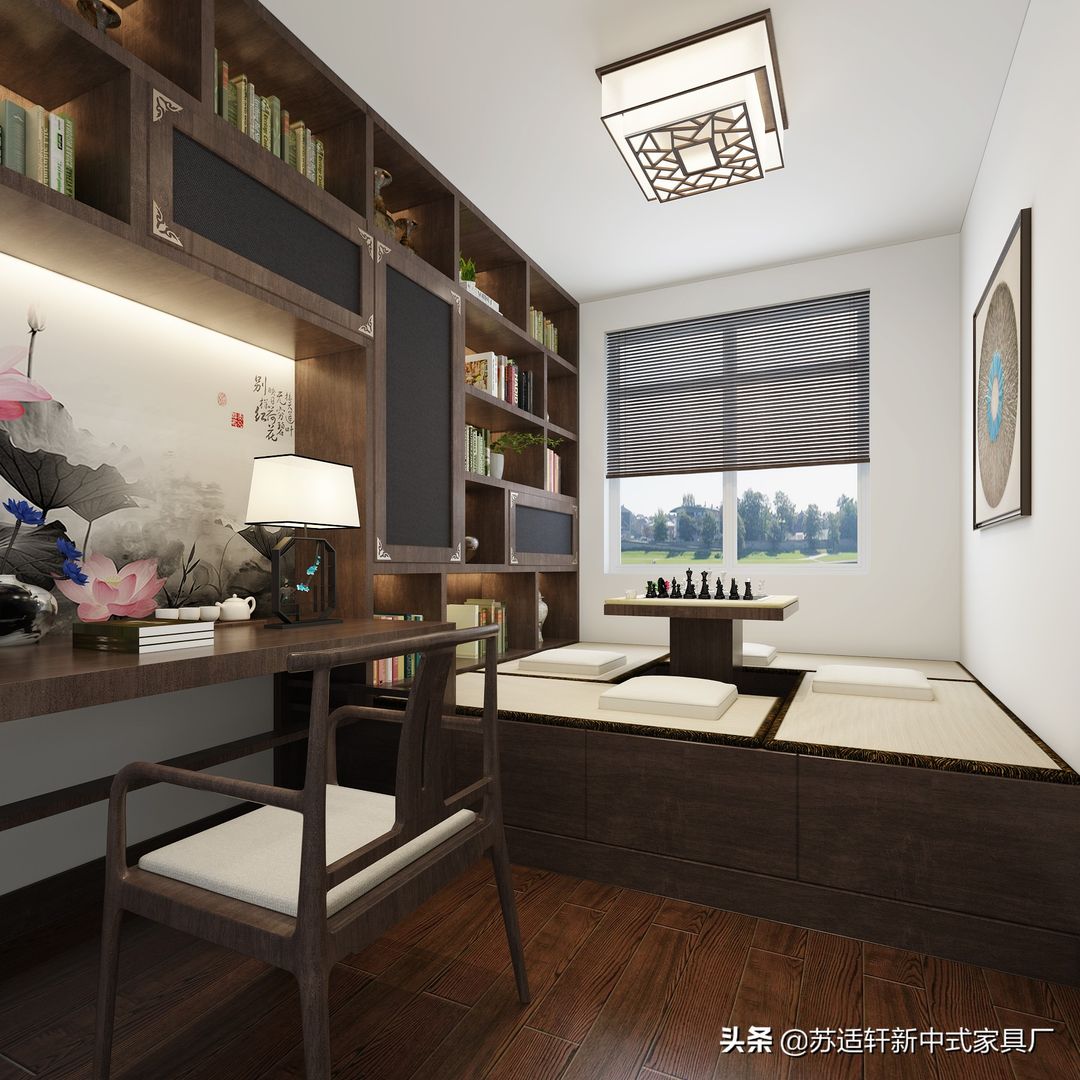 90㎡新中式三居客厅装修效果图装修效果图片_5