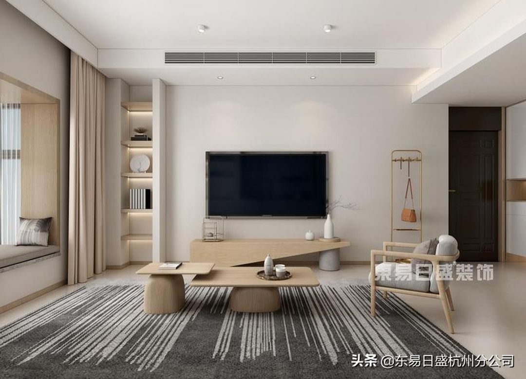 124㎡日式风设计，木色渲染下的美好时光装修效果图片_1