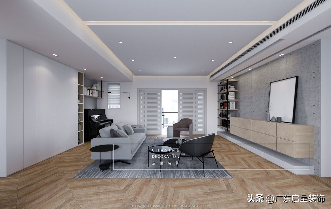 华润天合｜160㎡|简约风格装修效果图片_1