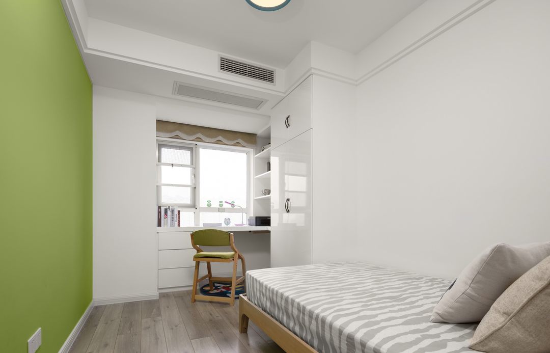 18张儿童房学习桌设计，孩子学习环境很重要装修效果图片_11