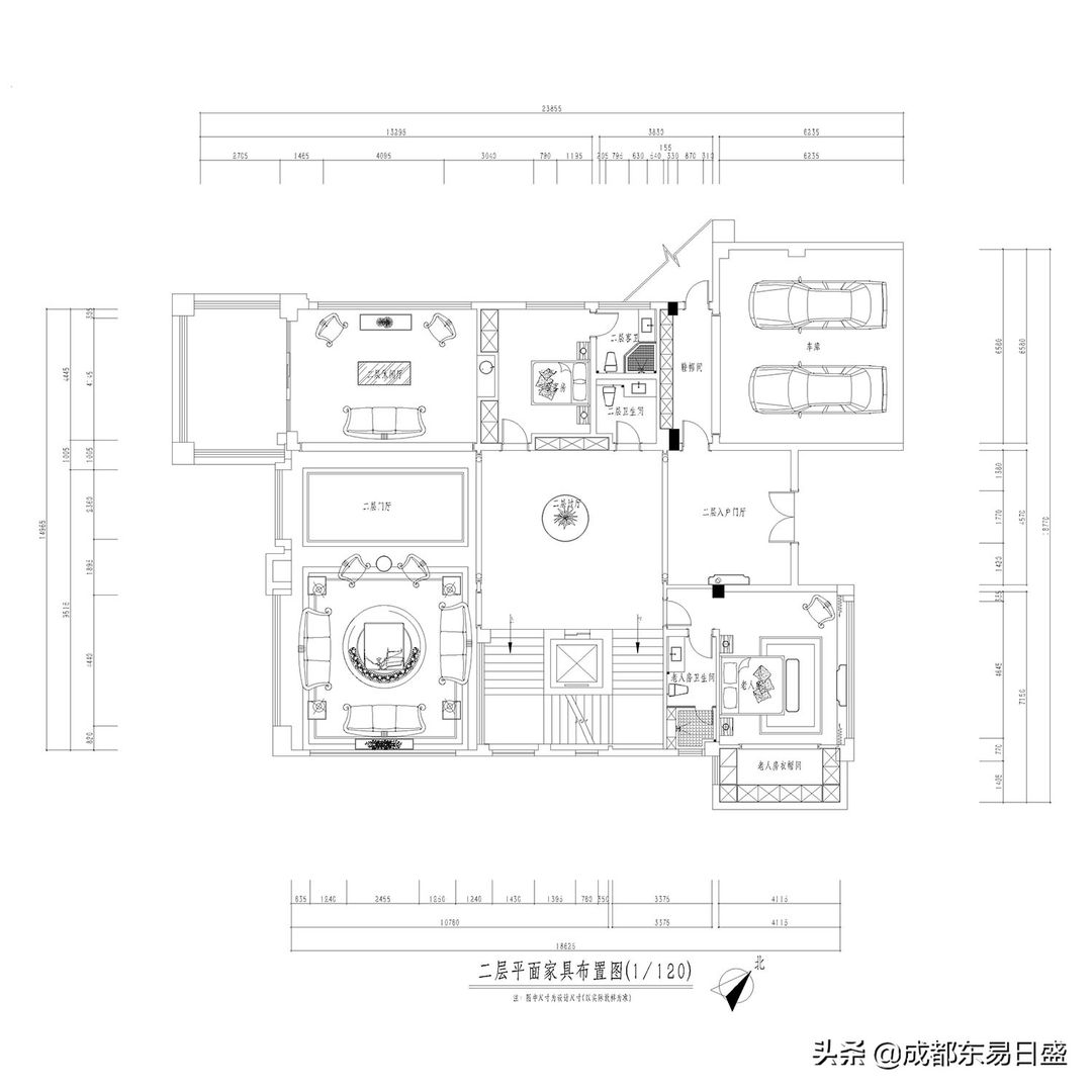 1000平别墅现代轻奢风格装修，演绎新贵豪宅丨东易设计装修效果图片_2