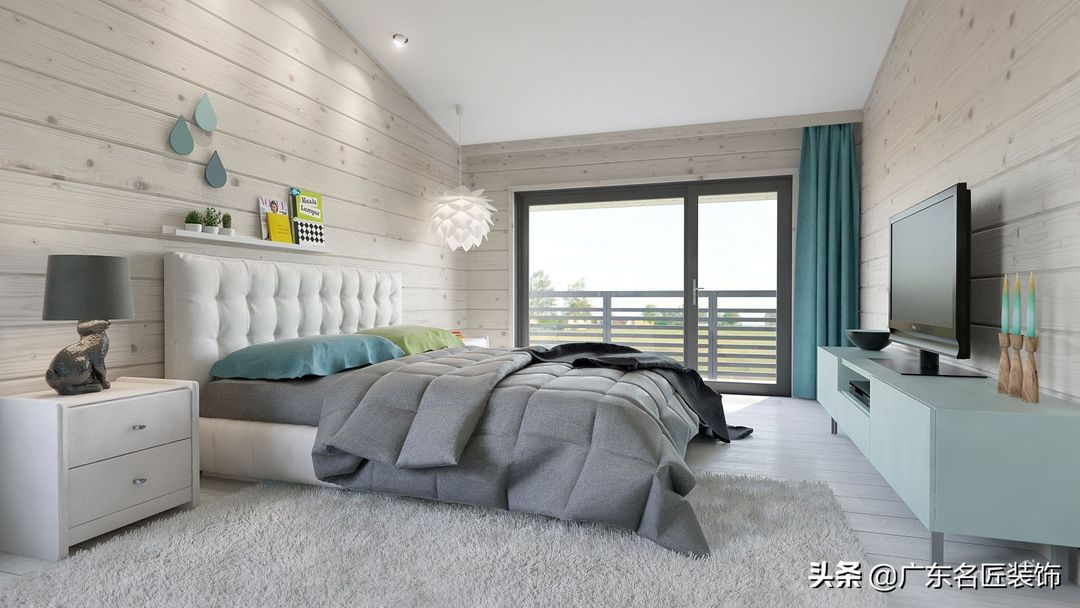 312m²简约风别墅，都是美好生活应该有的色彩装修效果图片_16