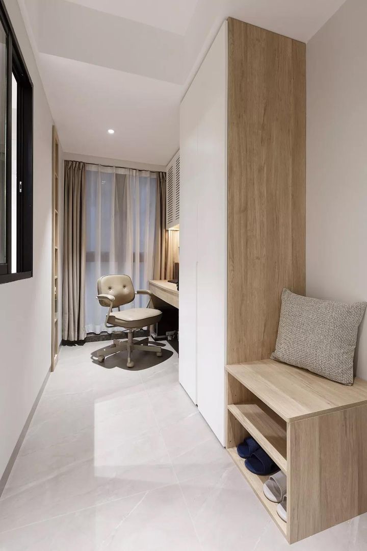 67㎡现代简约，紧凑两居室变身舒适自然空间，还能增加储物装修效果图片_1