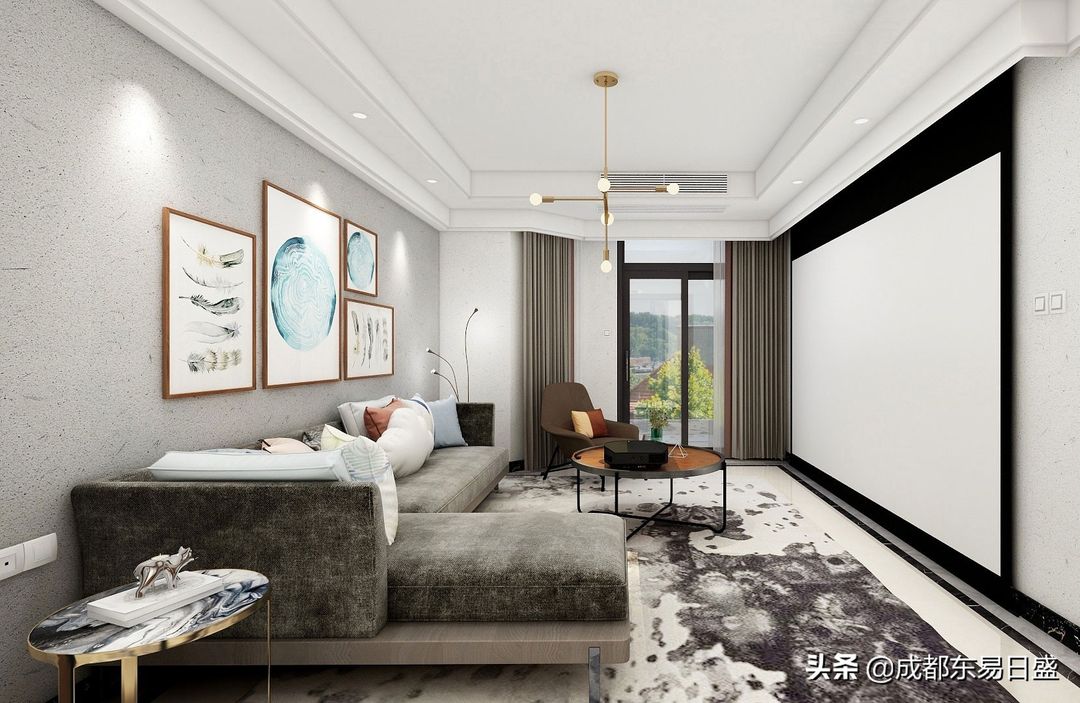 280㎡别墅现代简约风格，保利叶语装修案例丨成都东易设计装修效果图片_6