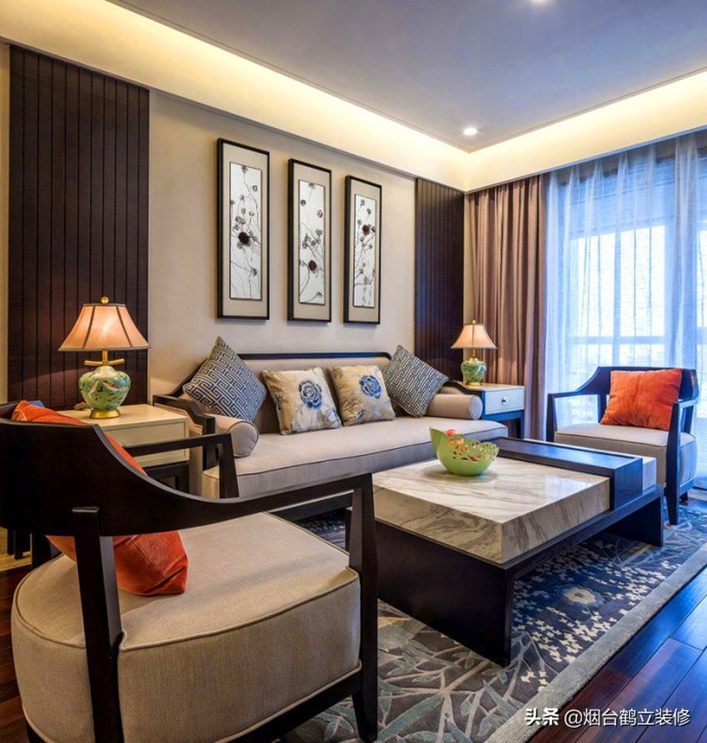 102平中式风格：只要好看，好用，不用担心最终效果装修效果图片_1