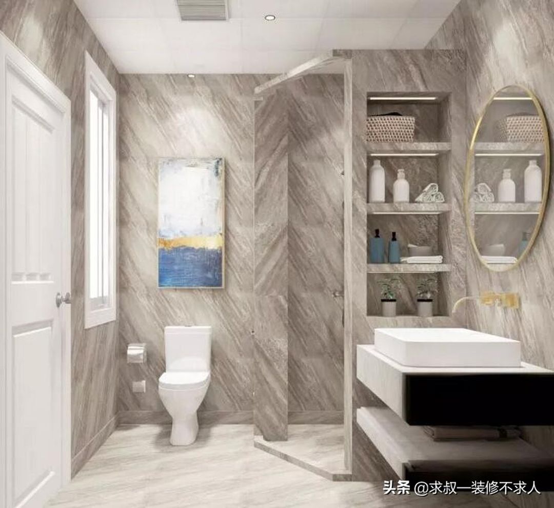 10款小户型卫生间设计，新手必看，省钱又省事装修效果图片_5