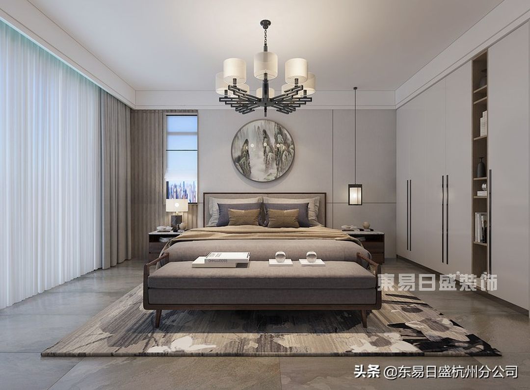 190㎡新中式装修，春日已到来，山水有相逢装修效果图片_3