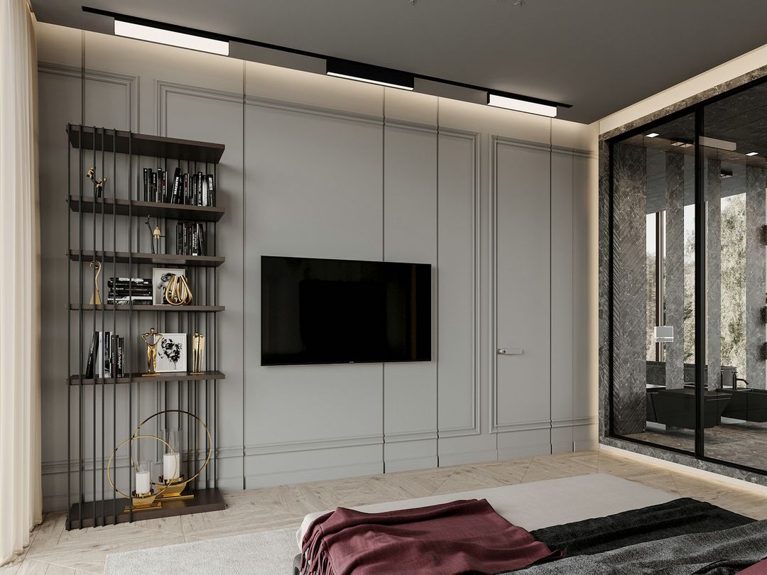 现代欧式居所，理石质感的优雅装修效果图片_13