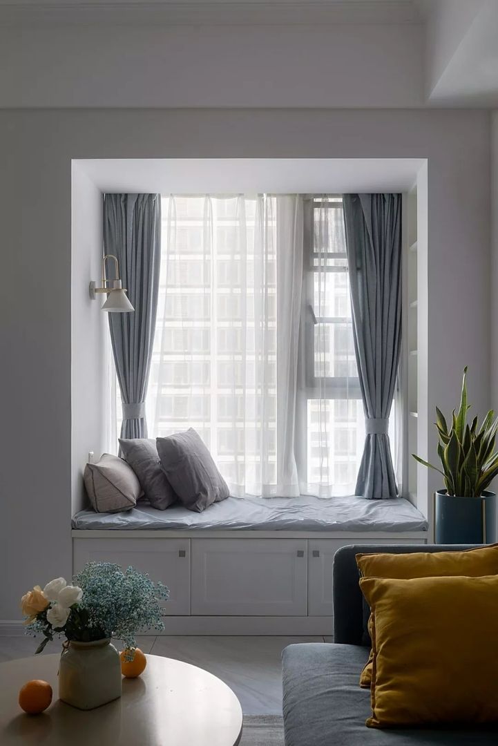 客厅有飘窗，18张软装搭配值得参考装修效果图片_3