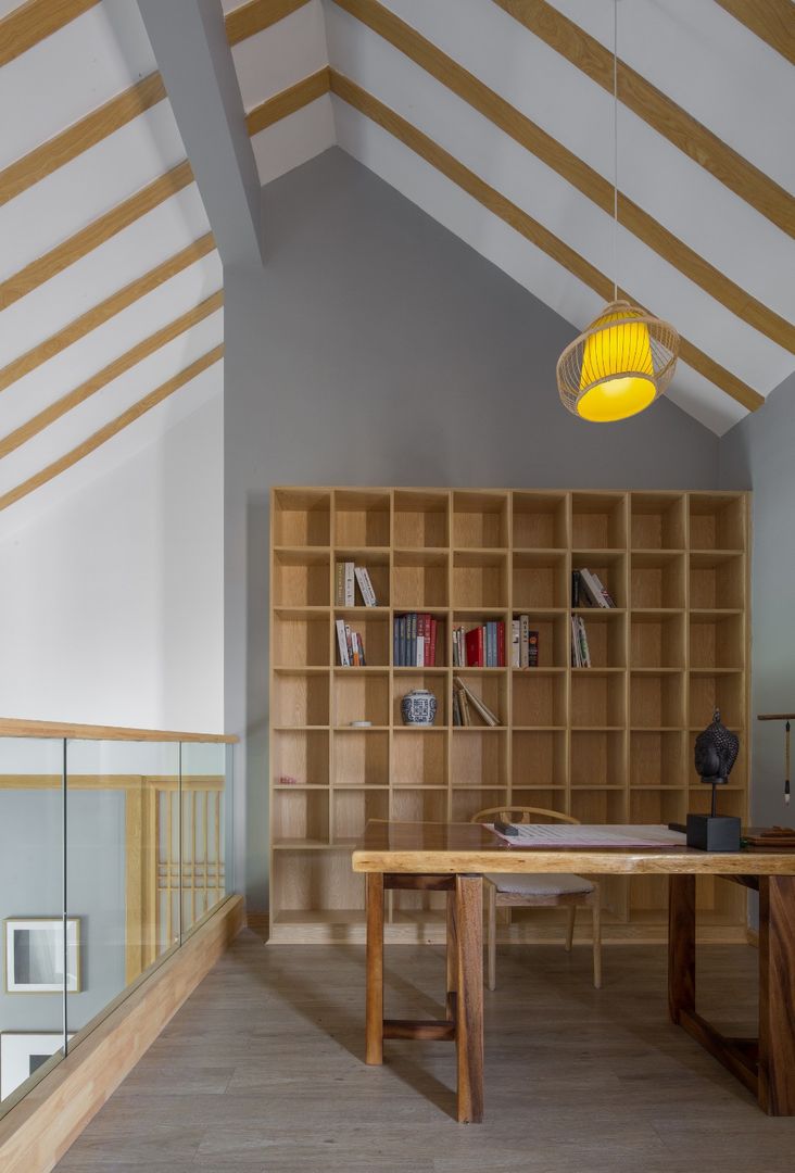 「家居设计」日系风复式住宅，充满原木气息的家 | 名筑设计装修效果图片_13