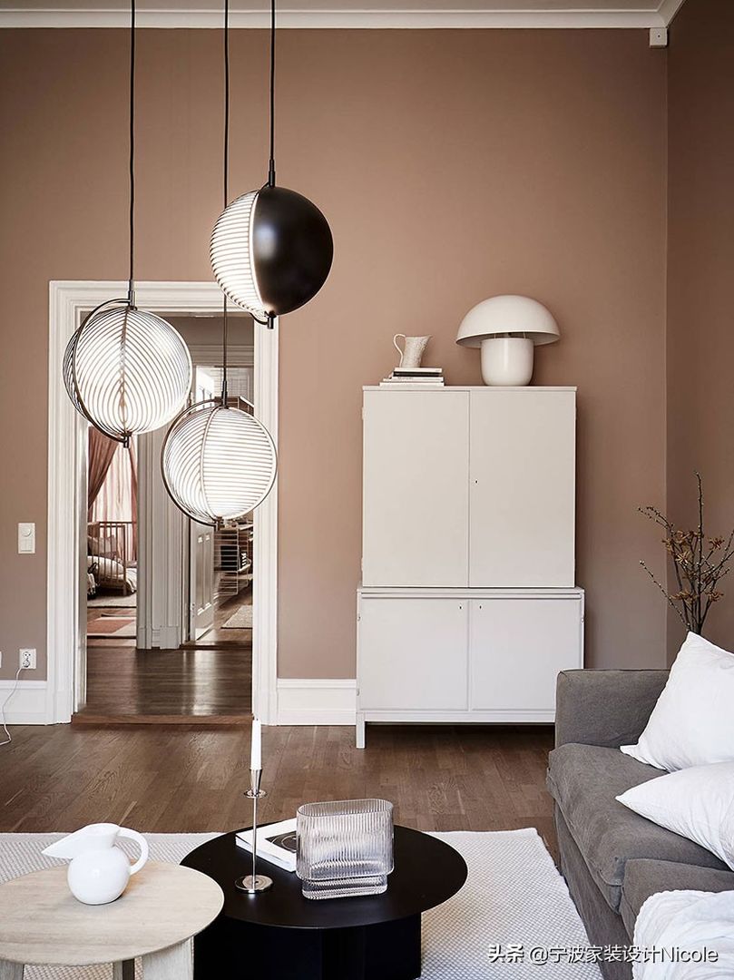 北欧莫兰迪色系的2室小户型公寓装修效果图片_5