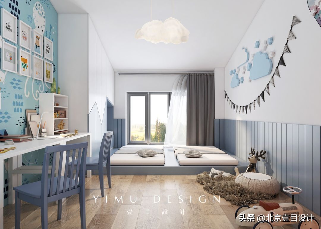 超好看的时尚儿童房装修效果图片_6