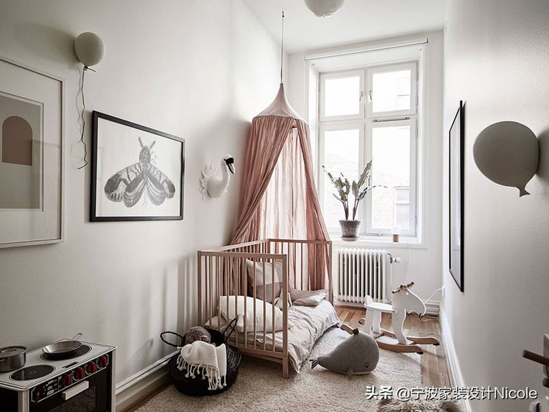 北欧莫兰迪色系的2室小户型公寓装修效果图片_14