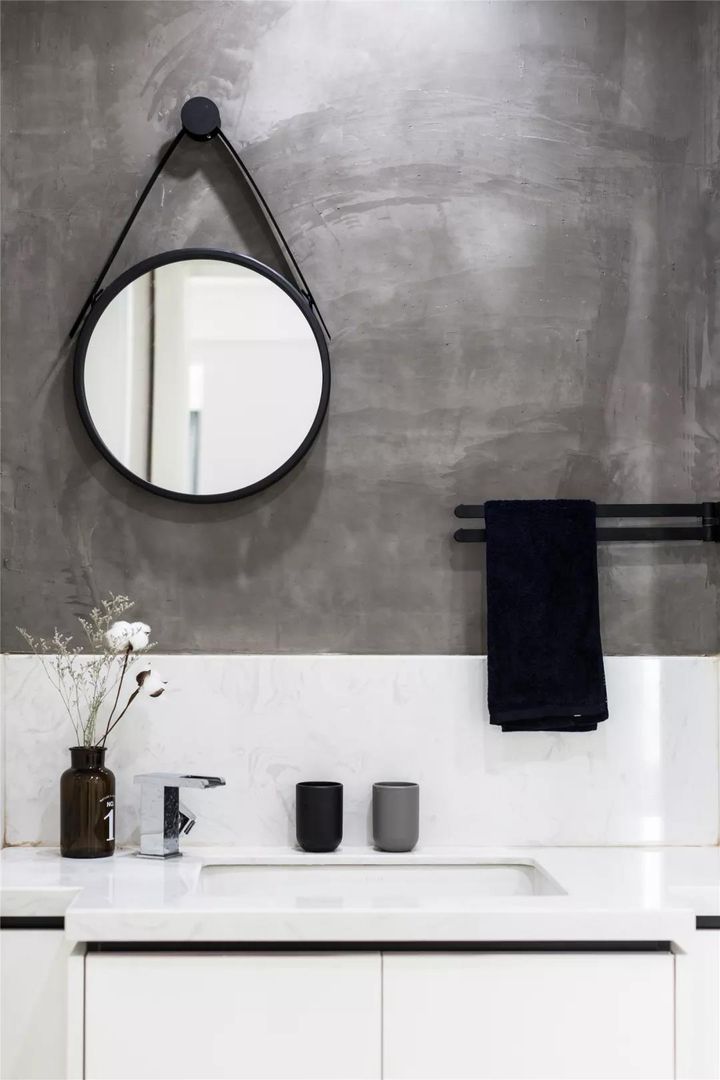 115㎡现代极简风，黑白灰冷色调，细节处理让这个家也不算很冷装修效果图片_14