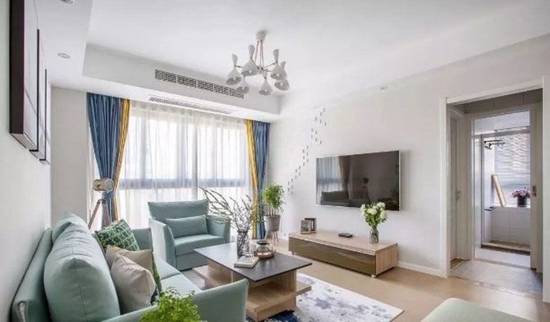 一眼就爱上的高颜值现代简约三居室，速来舔屏装修效果图片_2