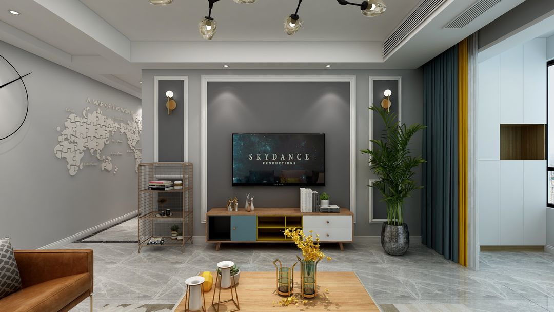 145 m² 四室两厅湖景房，生活不要太复杂，简简单单就好装修效果图片_6