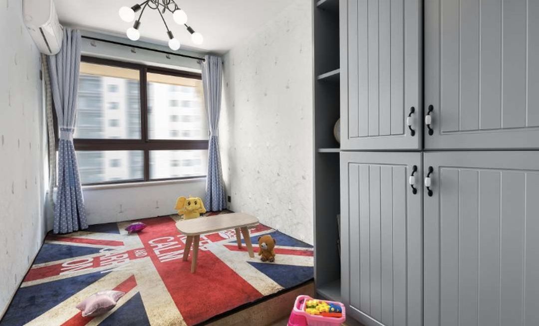 儿童房新式风的开放式收纳格，把孩子喜欢的都展示出来装修效果图片_9