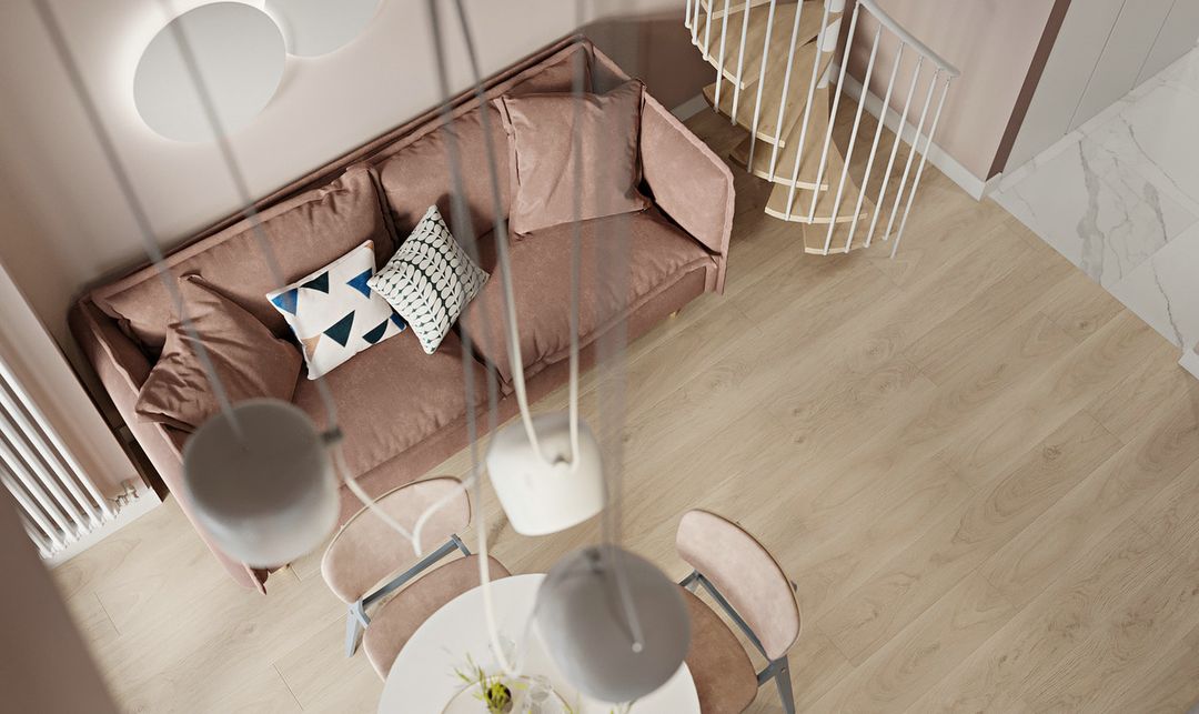 「家居设计」北欧橡皮粉LOFT设计装修效果图片_2