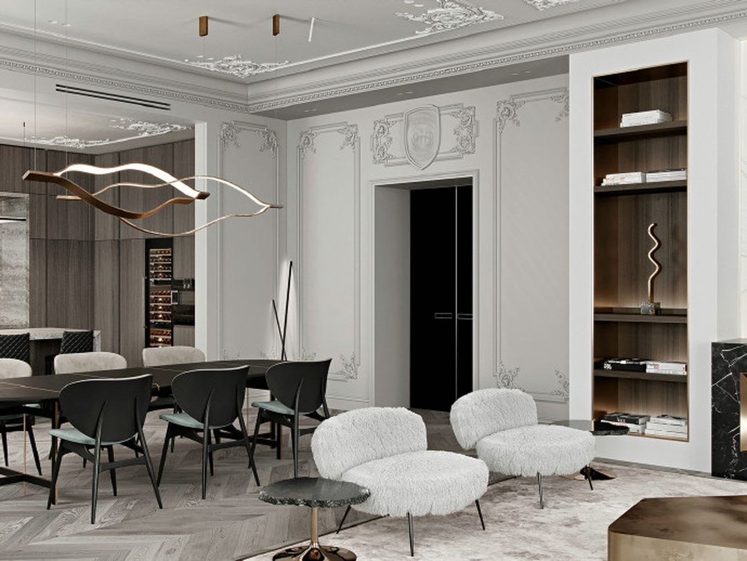 复古与现代并存的极致设计装修效果图片_4