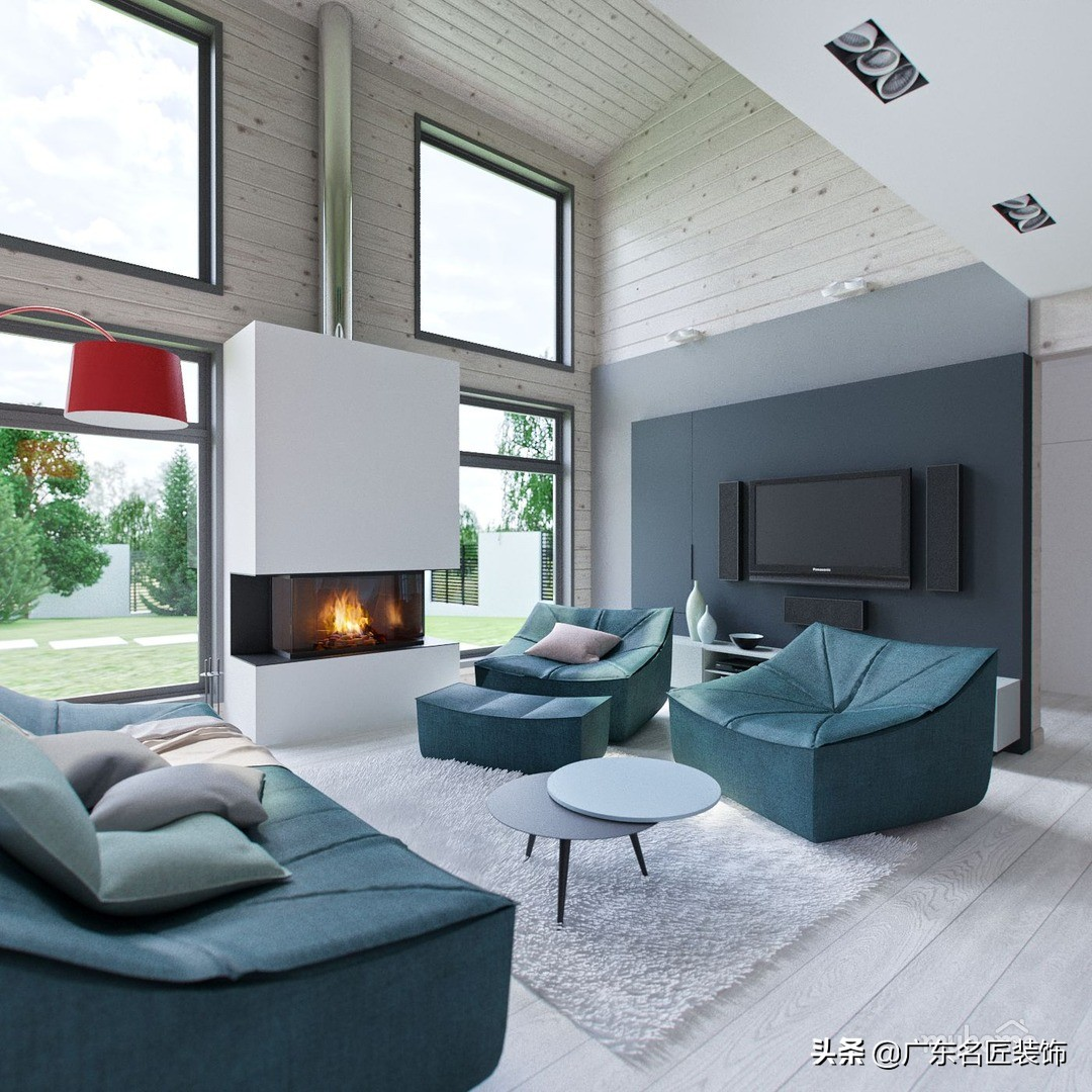 312m²简约风别墅，都是美好生活应该有的色彩