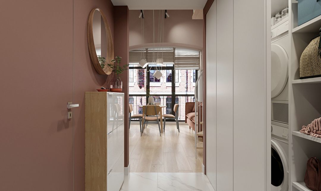 「家居设计」北欧橡皮粉LOFT设计装修效果图片_11