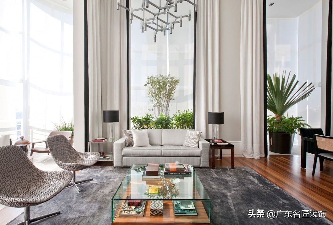 412m²现代简约别墅，通透的视野筑就惬意的生活装修效果图片_3