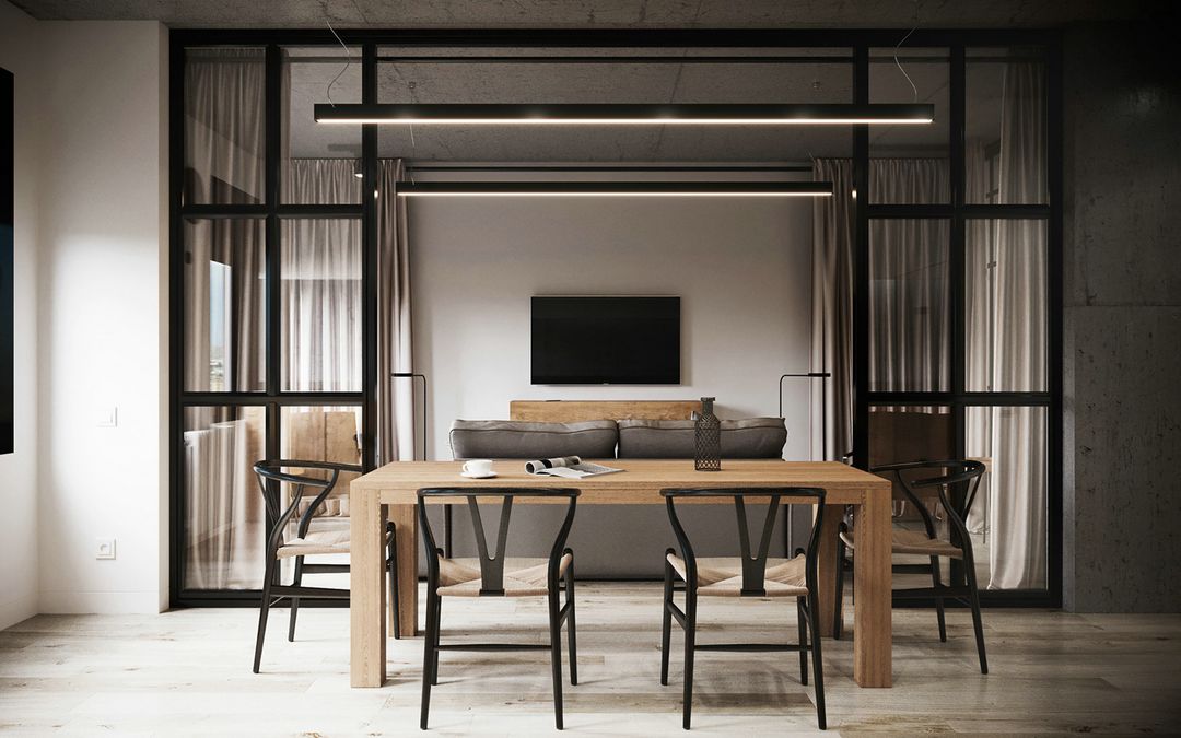 「家居设计」 俄罗斯工业风小户型公寓-室内设计装修效果图片_5