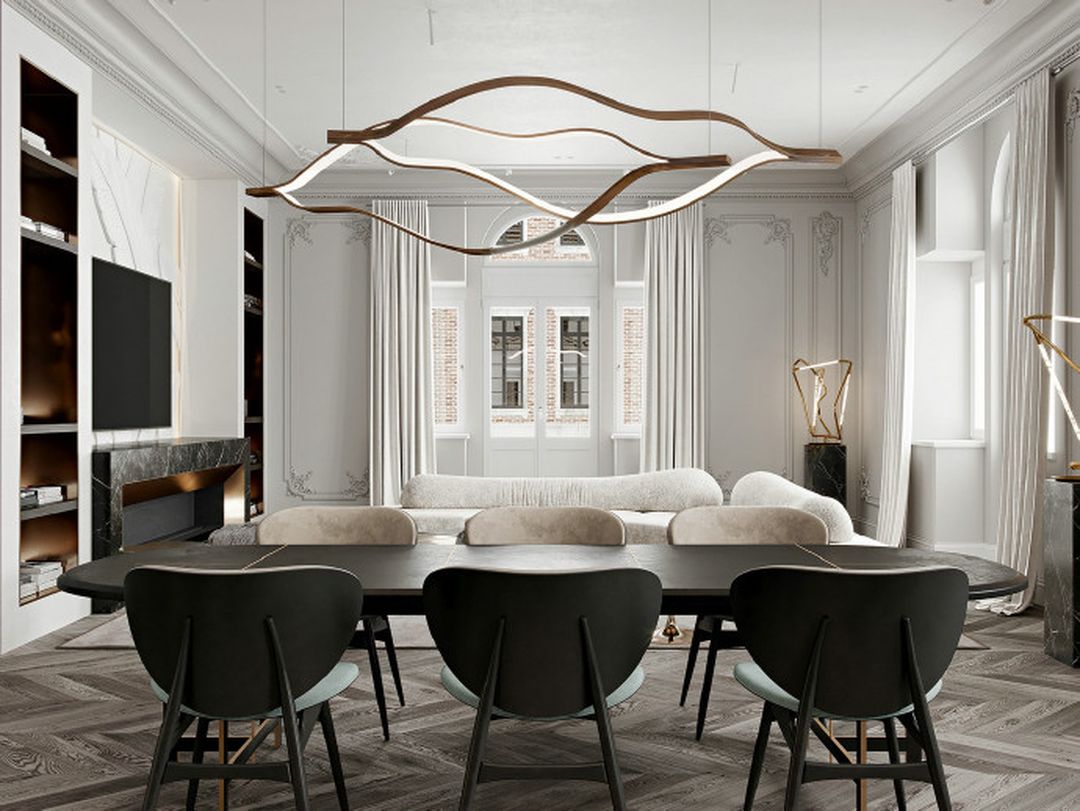 复古与现代并存的极致设计装修效果图片_5