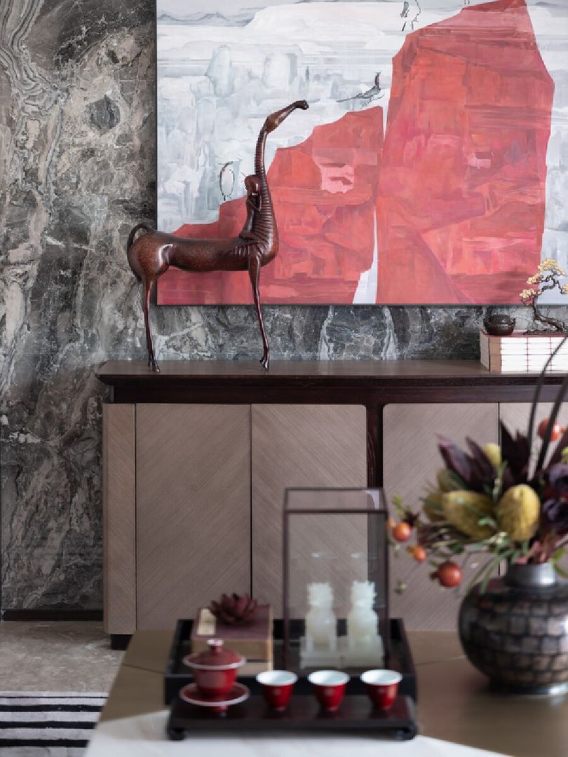 「家居设计」和泓·桃李春风新中式 | 品辰设计装修效果图片_3