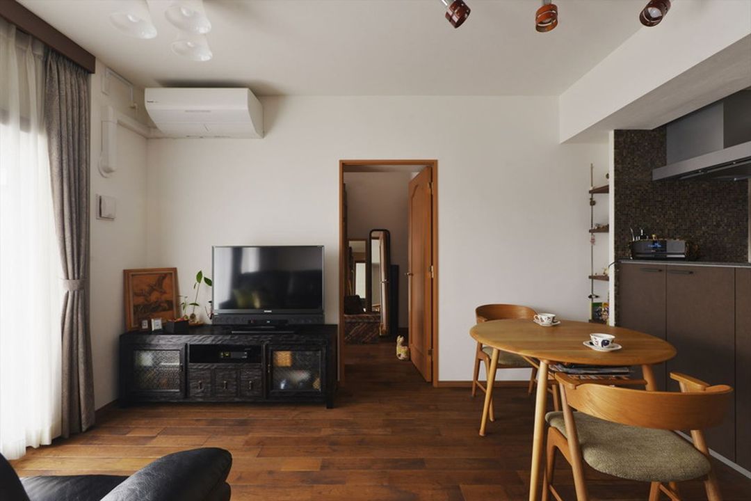 75㎡一居日式装修，适合小情侣居住的户型设计装修效果图片_6