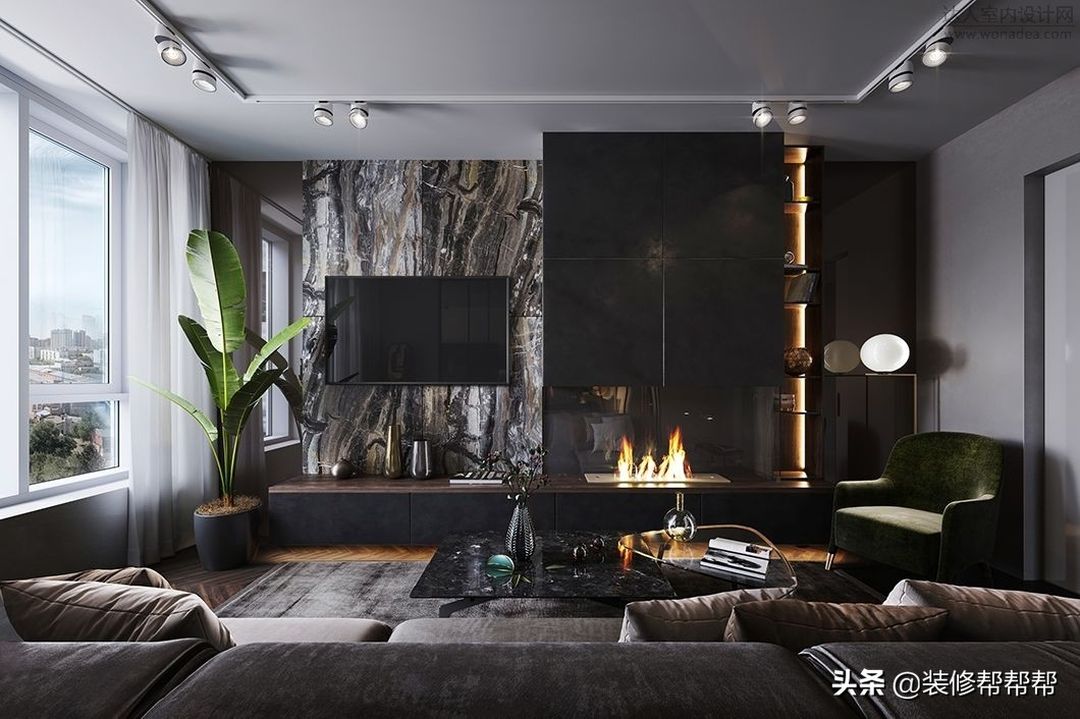 高级黑的美，精选合集作品装修效果图片_37