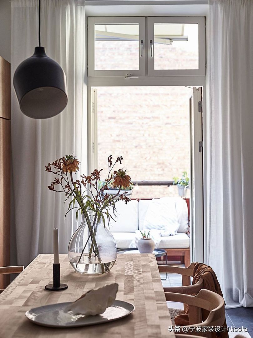 北欧莫兰迪色系的2室小户型公寓装修效果图片_8