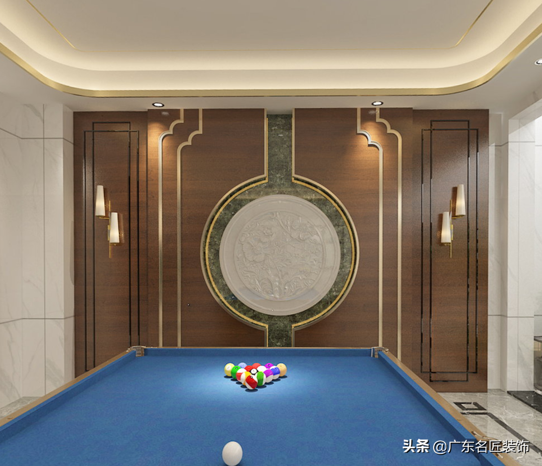 457m²新中式别墅府邸，一起揭开她至臻至美的尊容装修效果图片_2