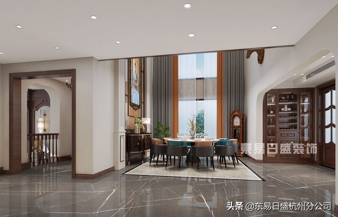 585㎡美式风混搭装修，镌刻下四世同堂的幸福装修效果图片_2
